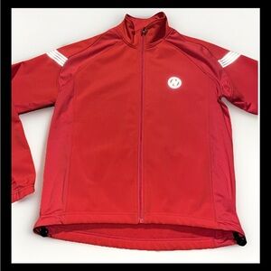 Nashbar Derby Softshell Thermal Cycling Jacket - Size Small - Cold Weather -Red